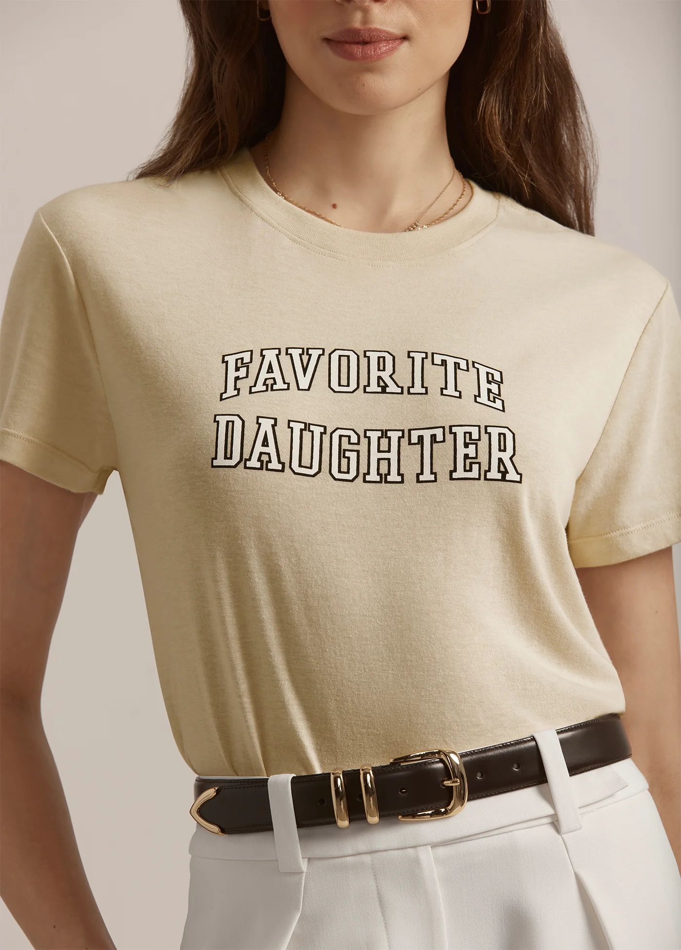 THE CROPPED COLLEGIATE TEE - Image 2