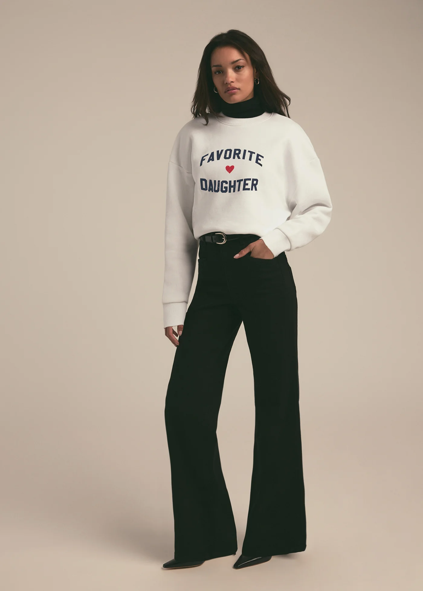 FAVORITE DAUGHTER HEART LOGO SWEATSHIRT - Image 2