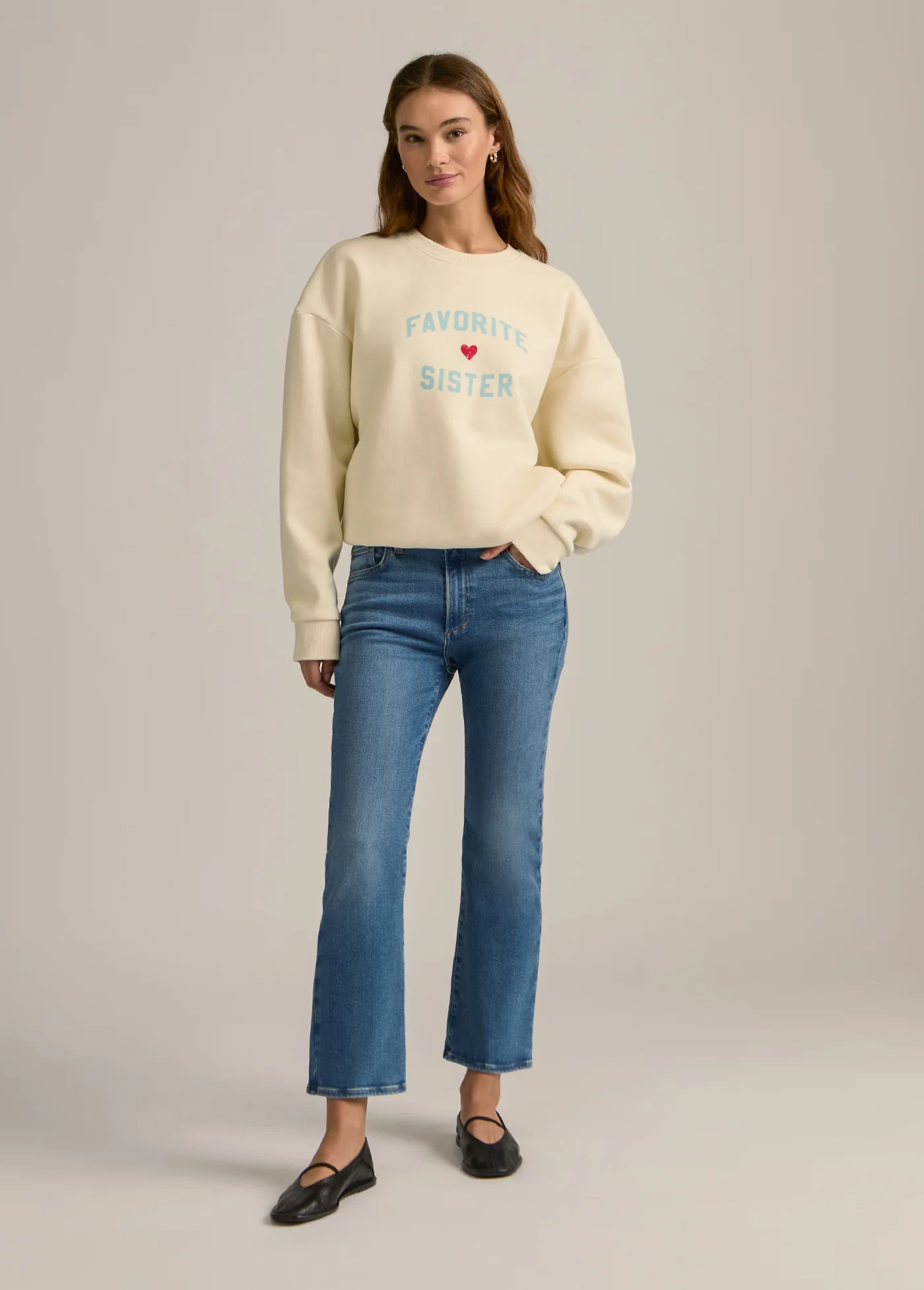 FAVORITE SISTER HEART LOGO SWEATSHIRT - Image 2