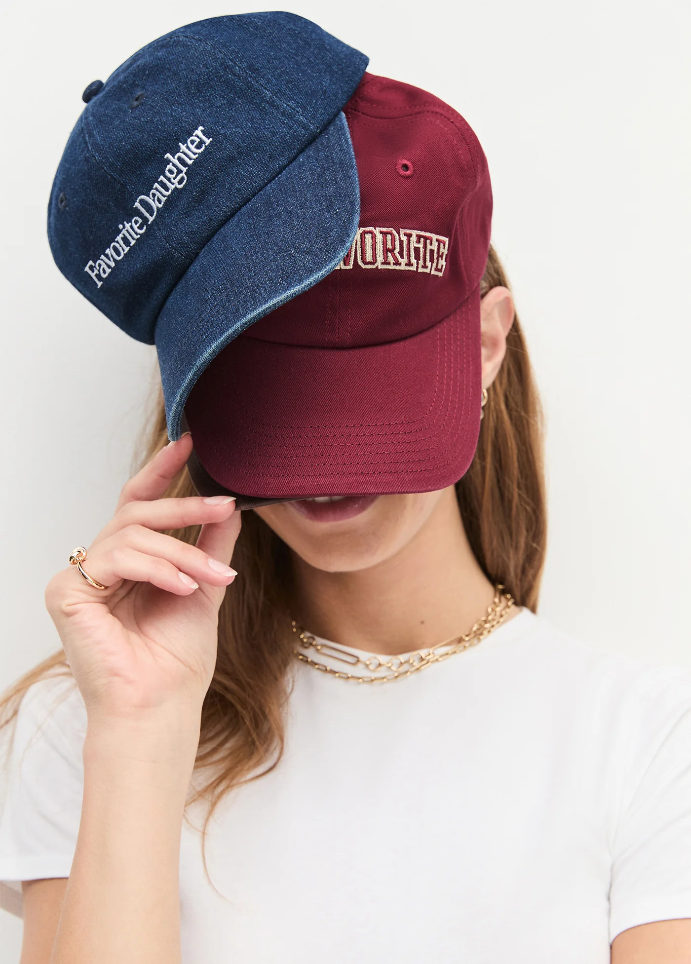 LOGO DENIM BASEBALL CAP