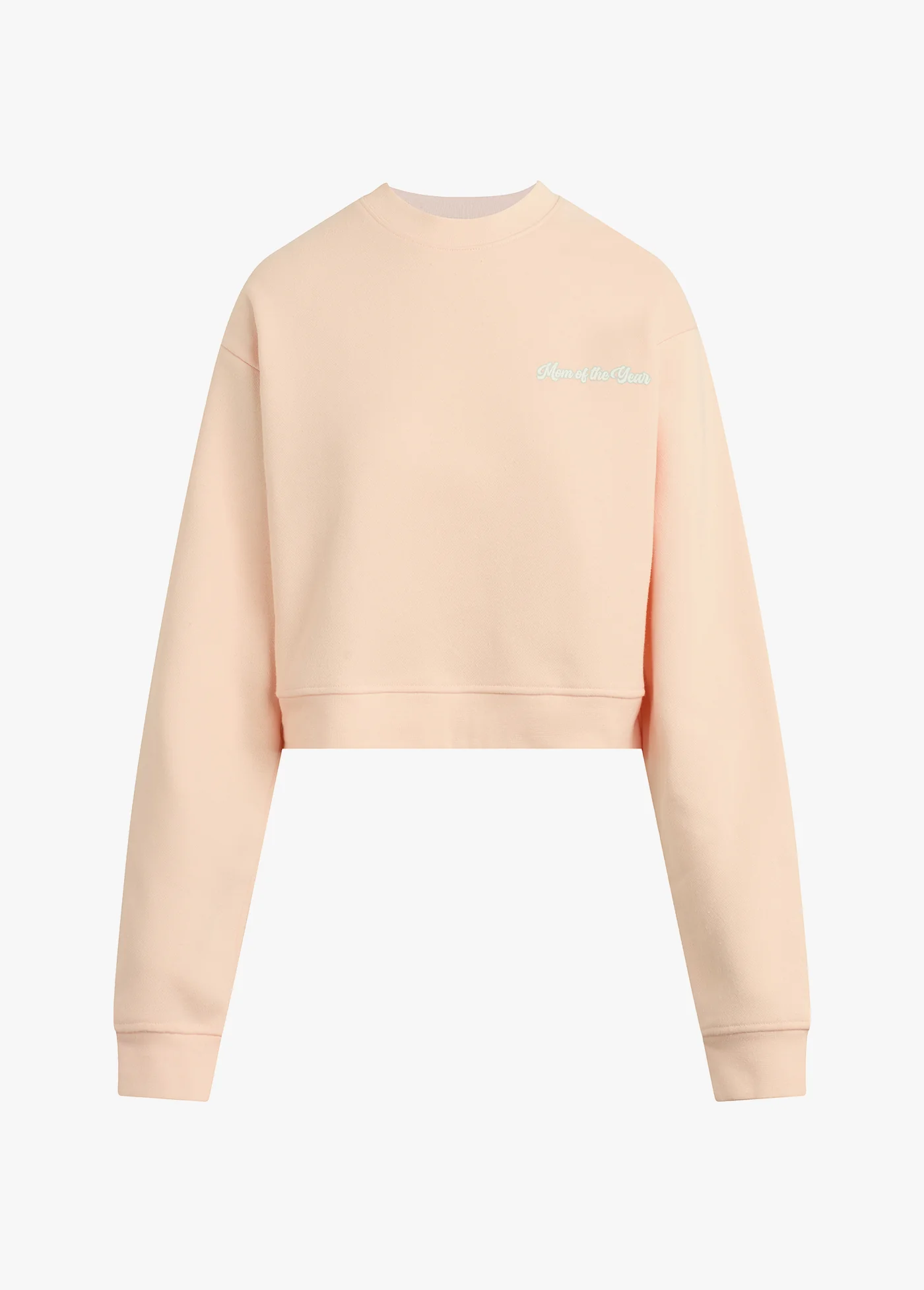 THE MOM OF THE YEAR VARSITY CHEST LOGO SWEATSHIRT