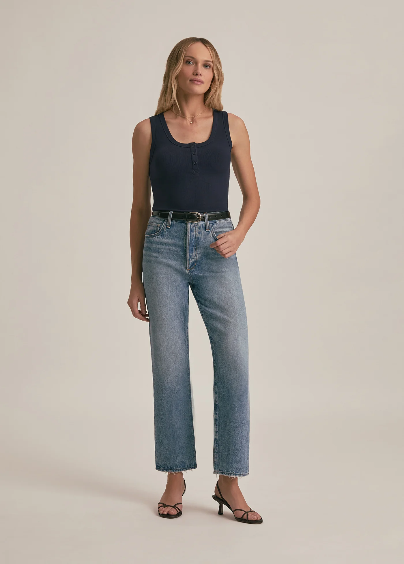RIBBED HENLEY TANK - Image 2