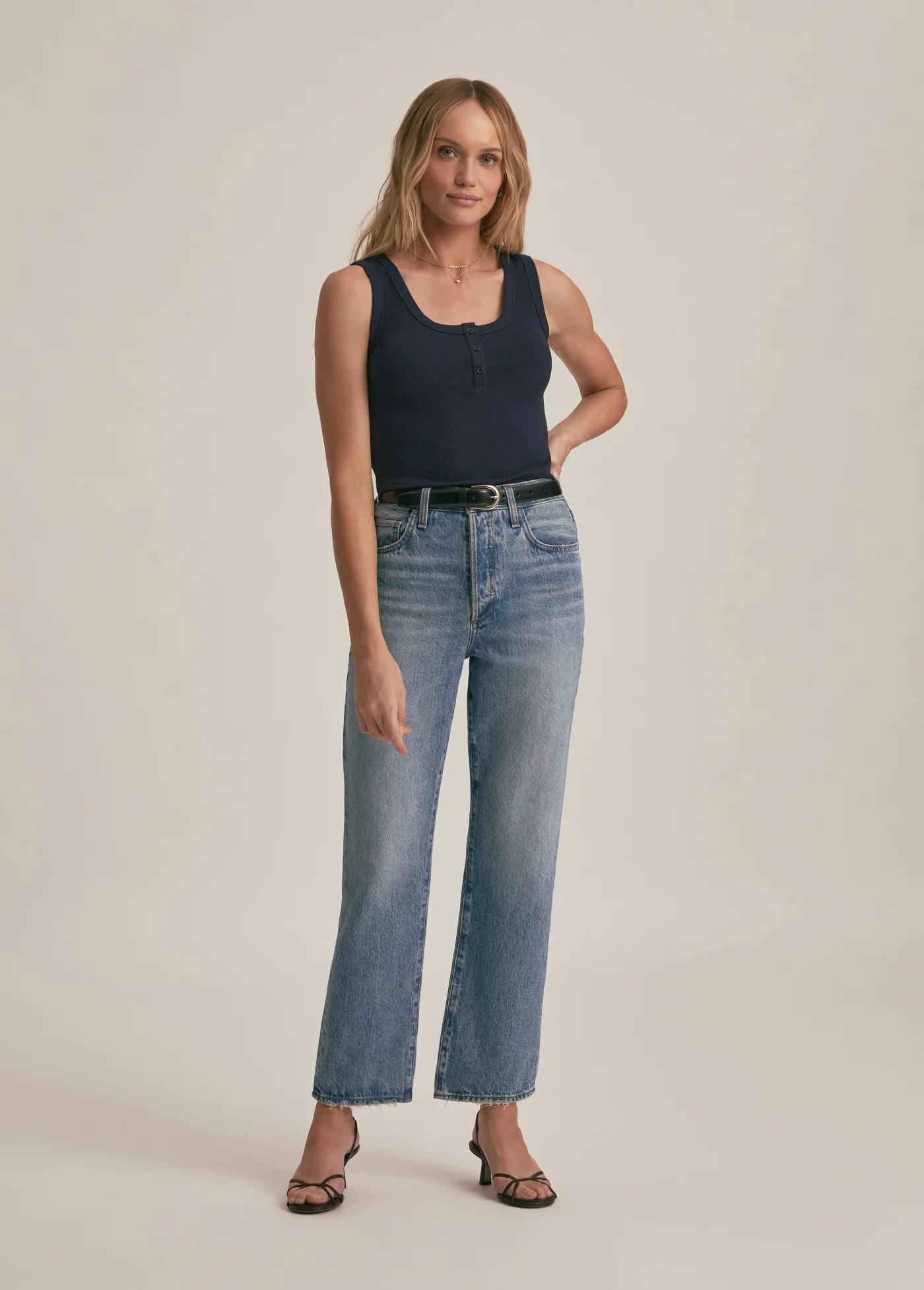 RIBBED HENLEY TANK - Image 3