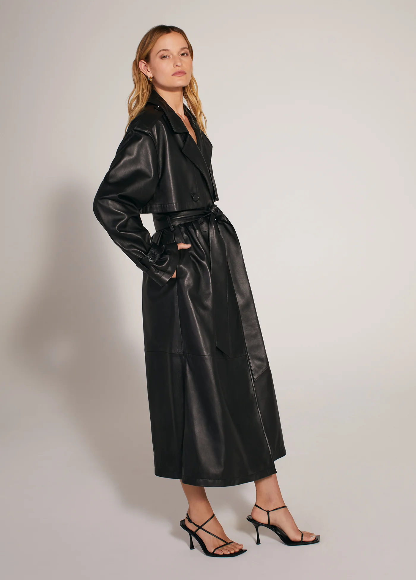 THE CHARLES LEATHER TRENCH - Image 3