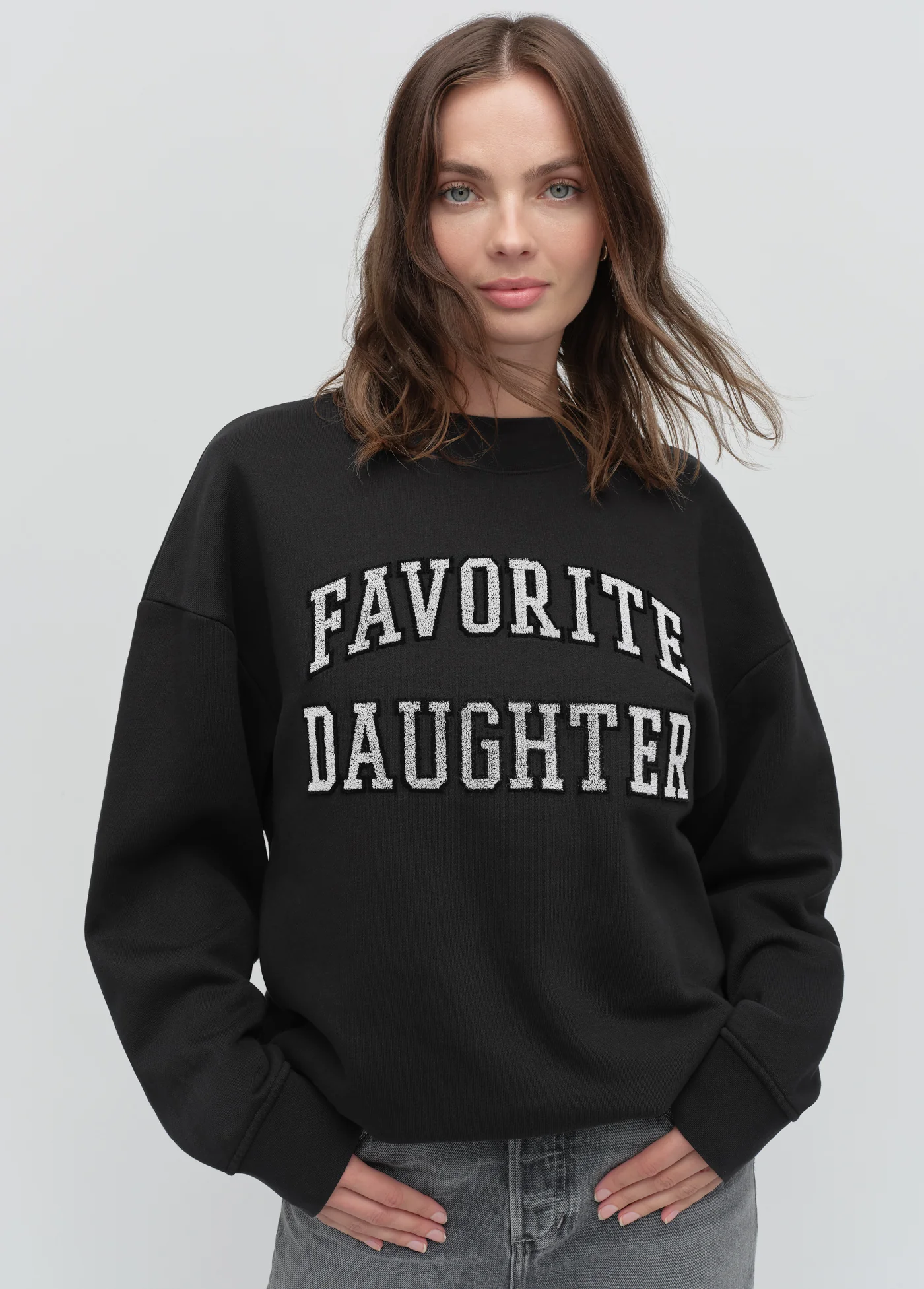 THE COLLEGIATE EMBROIDERY SWEATSHIRT