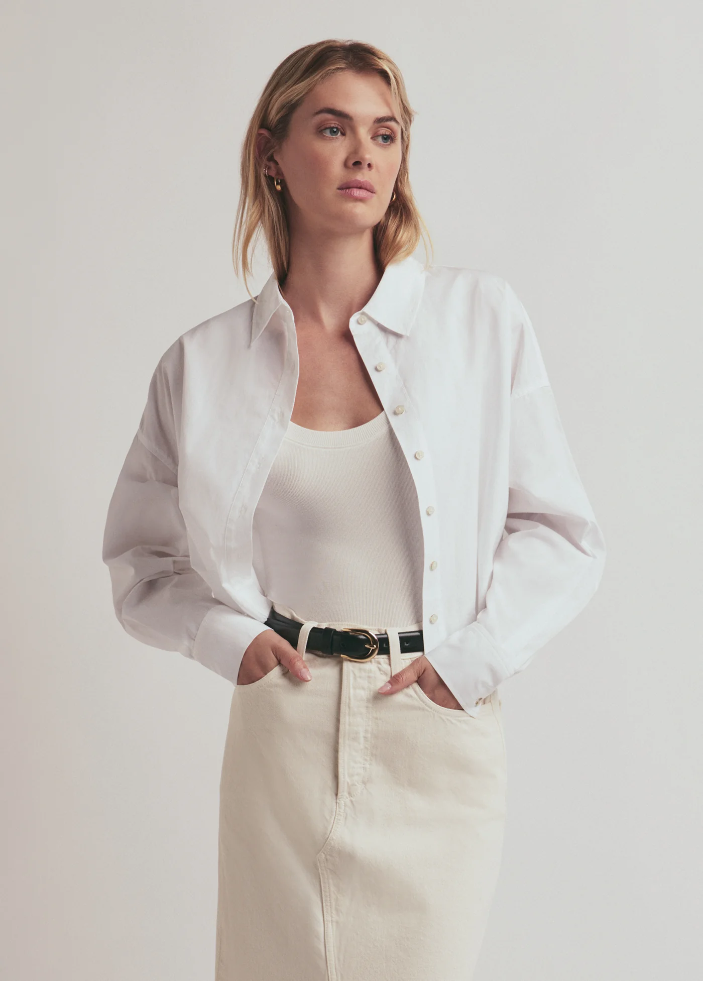 THE CROP EX-BOYFRIEND SHIRT