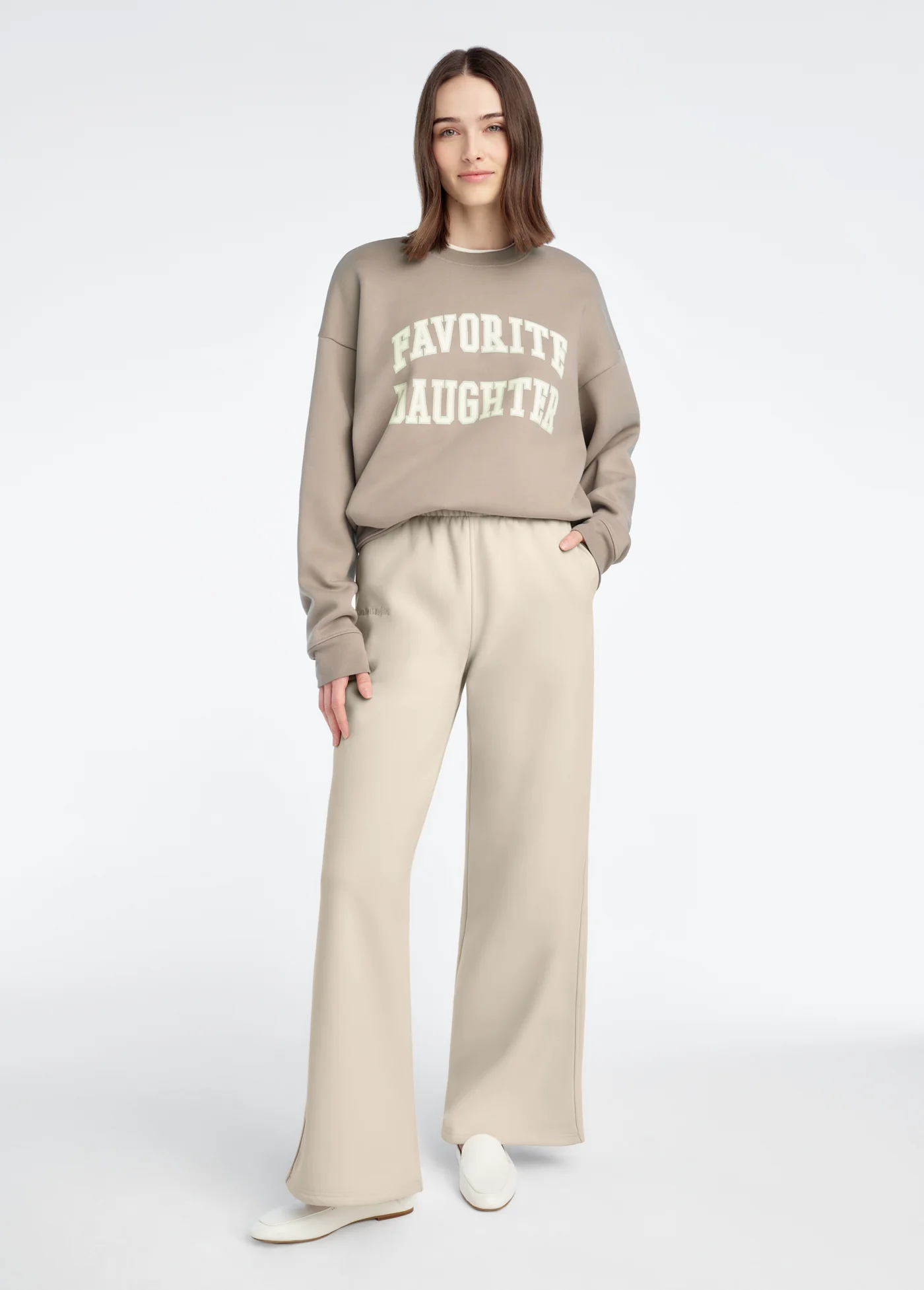 THE FAVORITE DAUGHTER EMBROIDERED WIDE LEG - Image 4