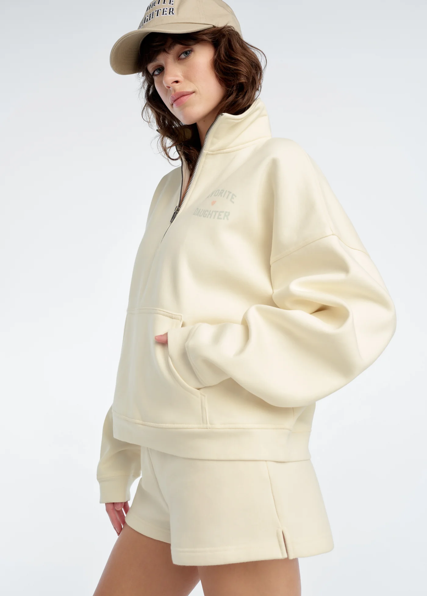 THE FAVORITE DAUGHTER HALF ZIP SWEATSHIRT - Image 2