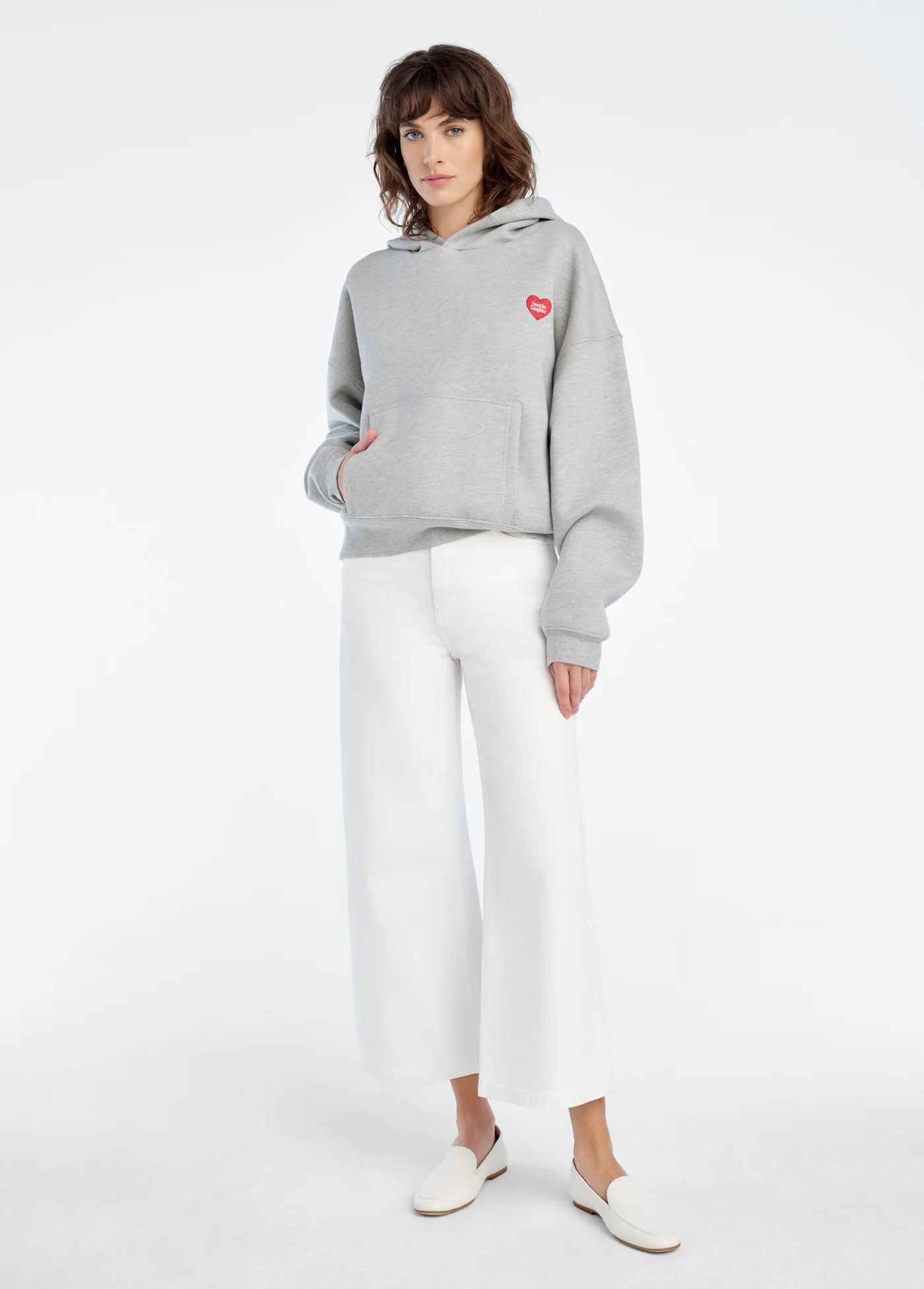 THE FAVORITE DAUGHTER HEART EMBROIDERED HOODIE - Image 2