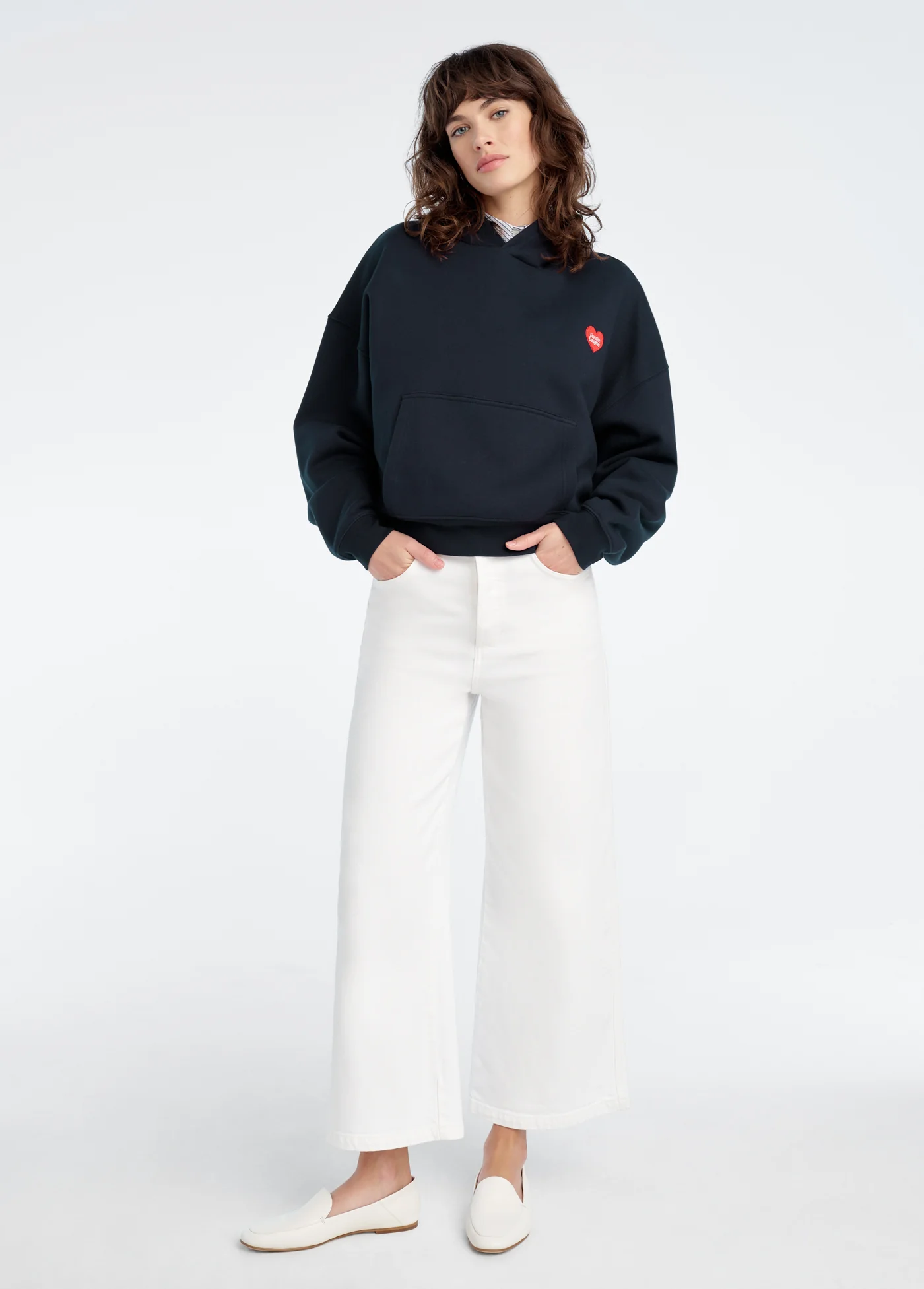 THE FAVORITE DAUGHTER HEART EMBROIDERED HOODIE - Image 2