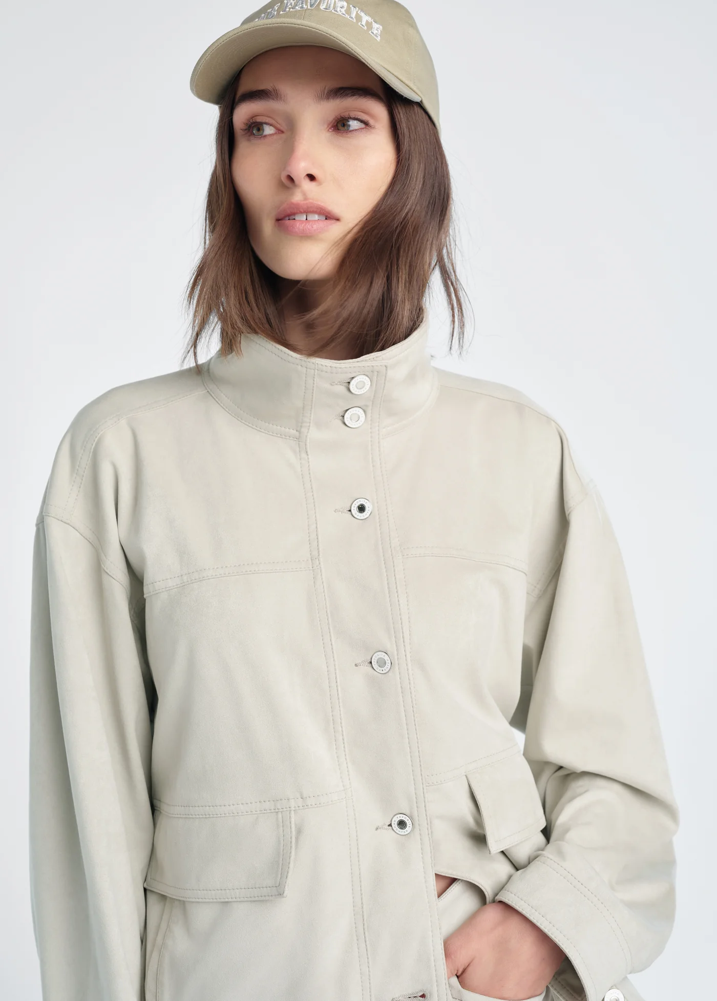 THE VEGAN SUEDE MARGOT JACKET - Image 3