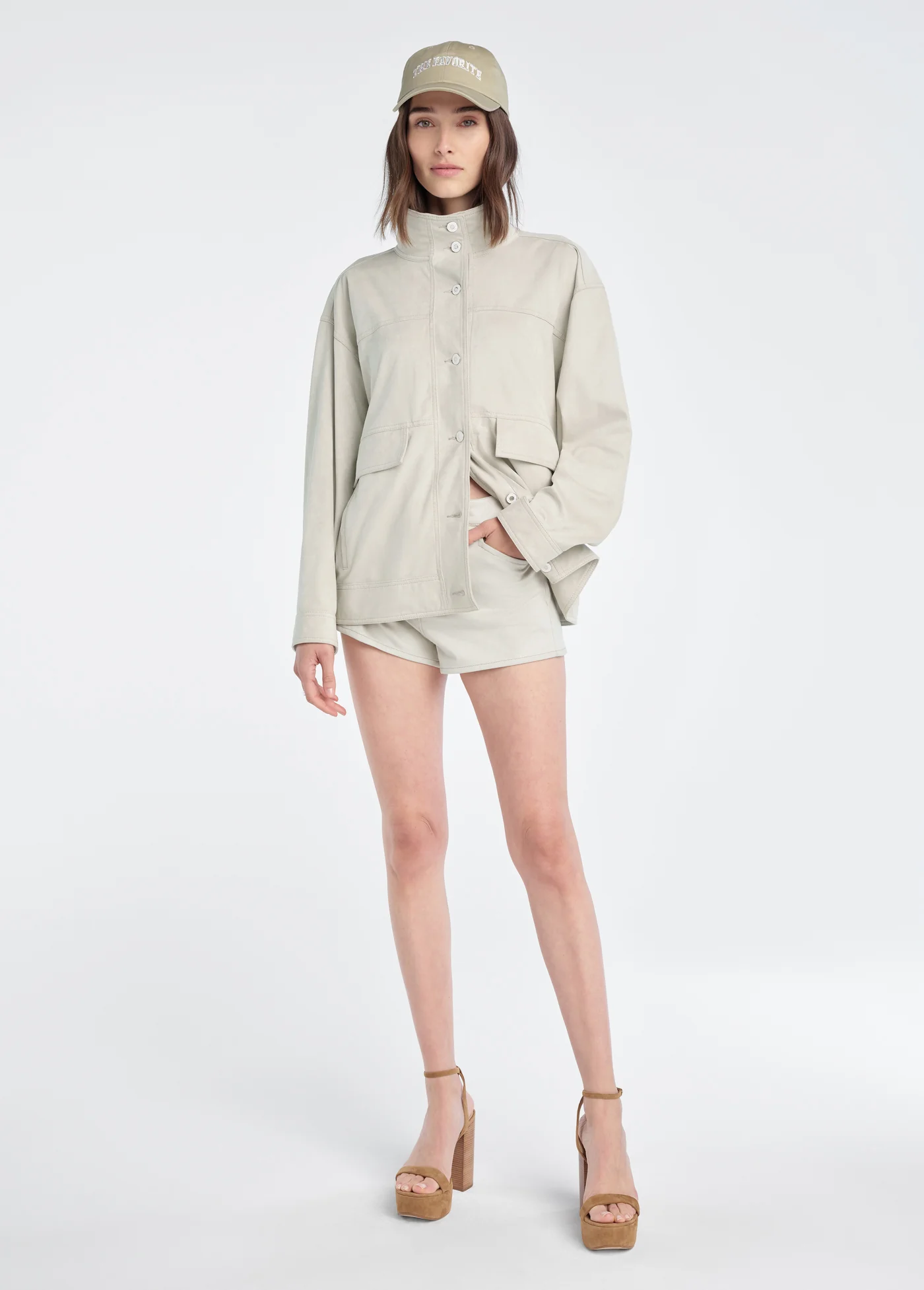 THE VEGAN SUEDE MARGOT JACKET - Image 4