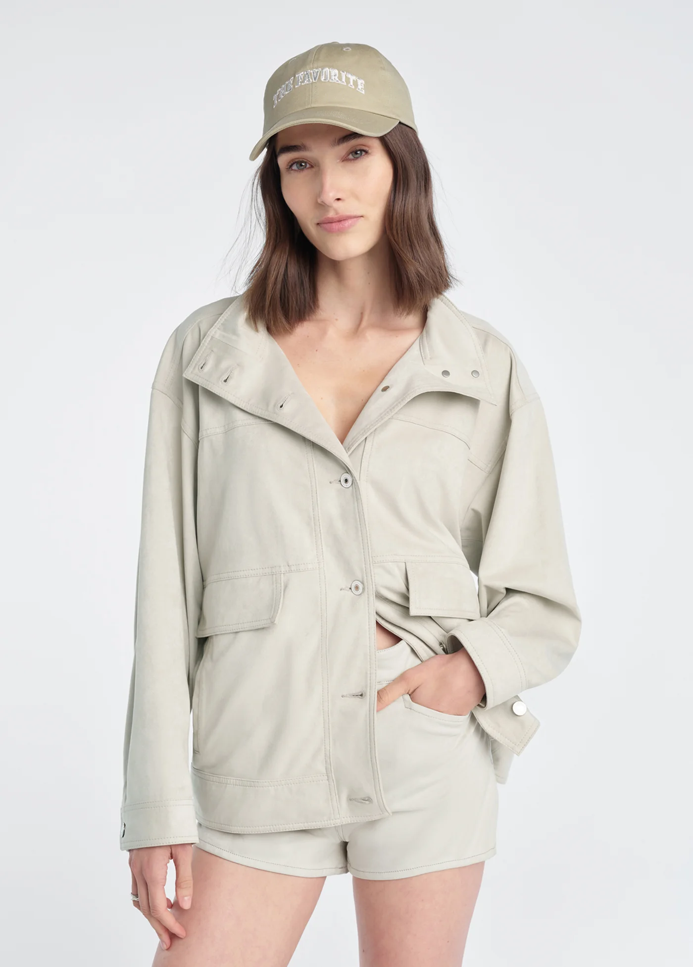THE VEGAN SUEDE MARGOT JACKET - Image 5