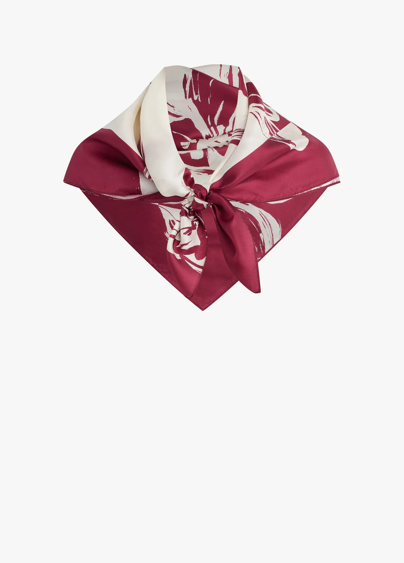 THE VINTAGE FLORAL SILK SQUARE SCARF - Image 3