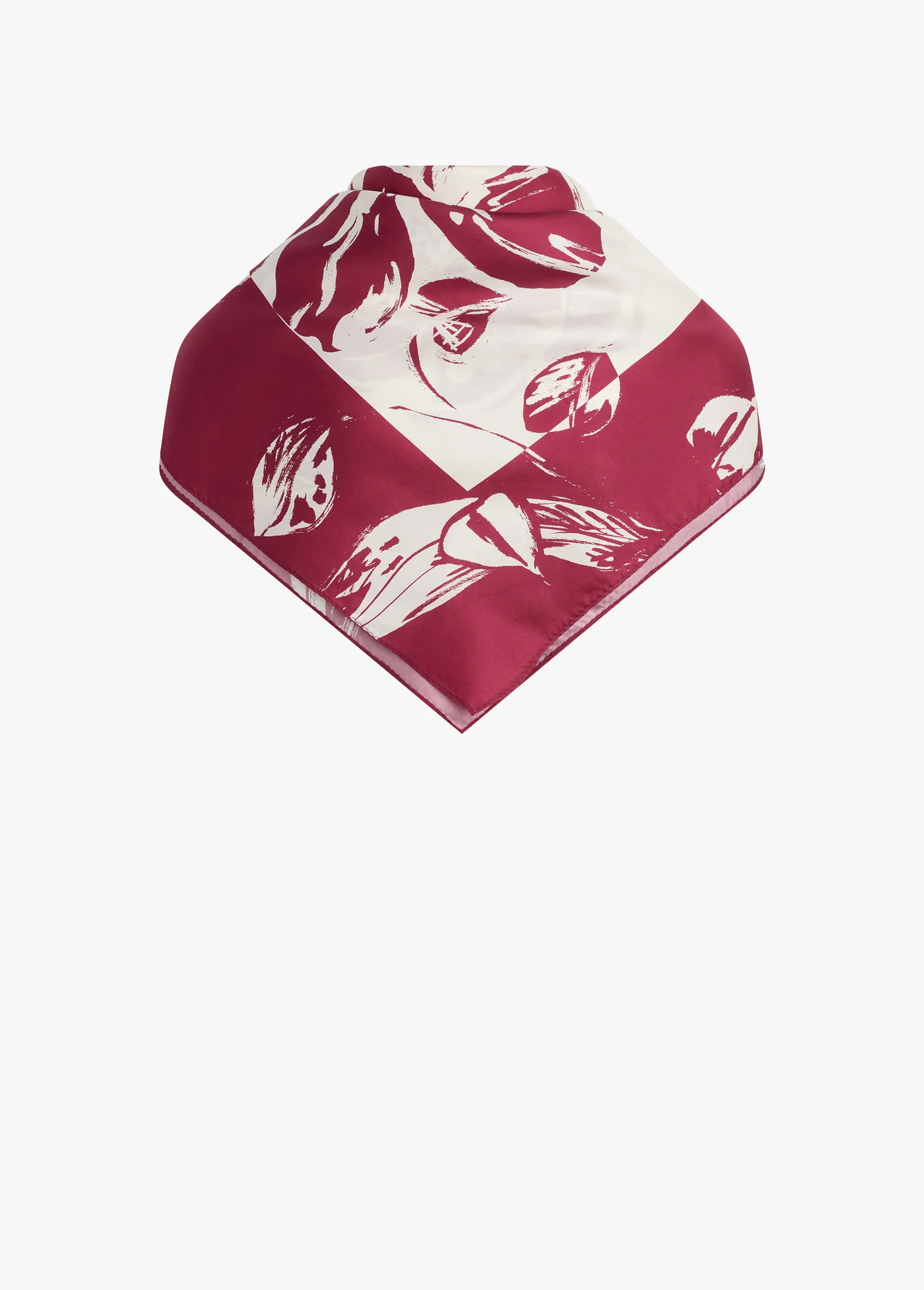 THE VINTAGE FLORAL SILK SQUARE SCARF - Image 4