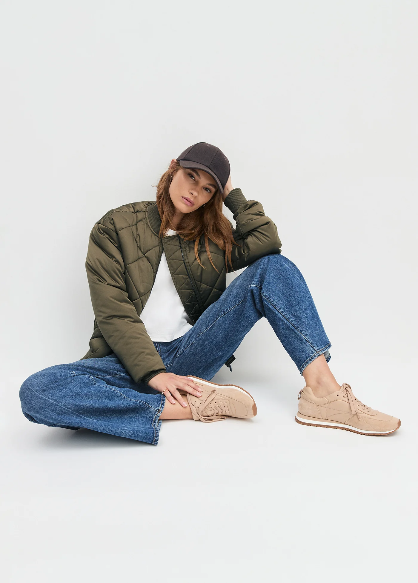 WOOL BASEBALL CAP WITH LEATHER STRAP - Image 3